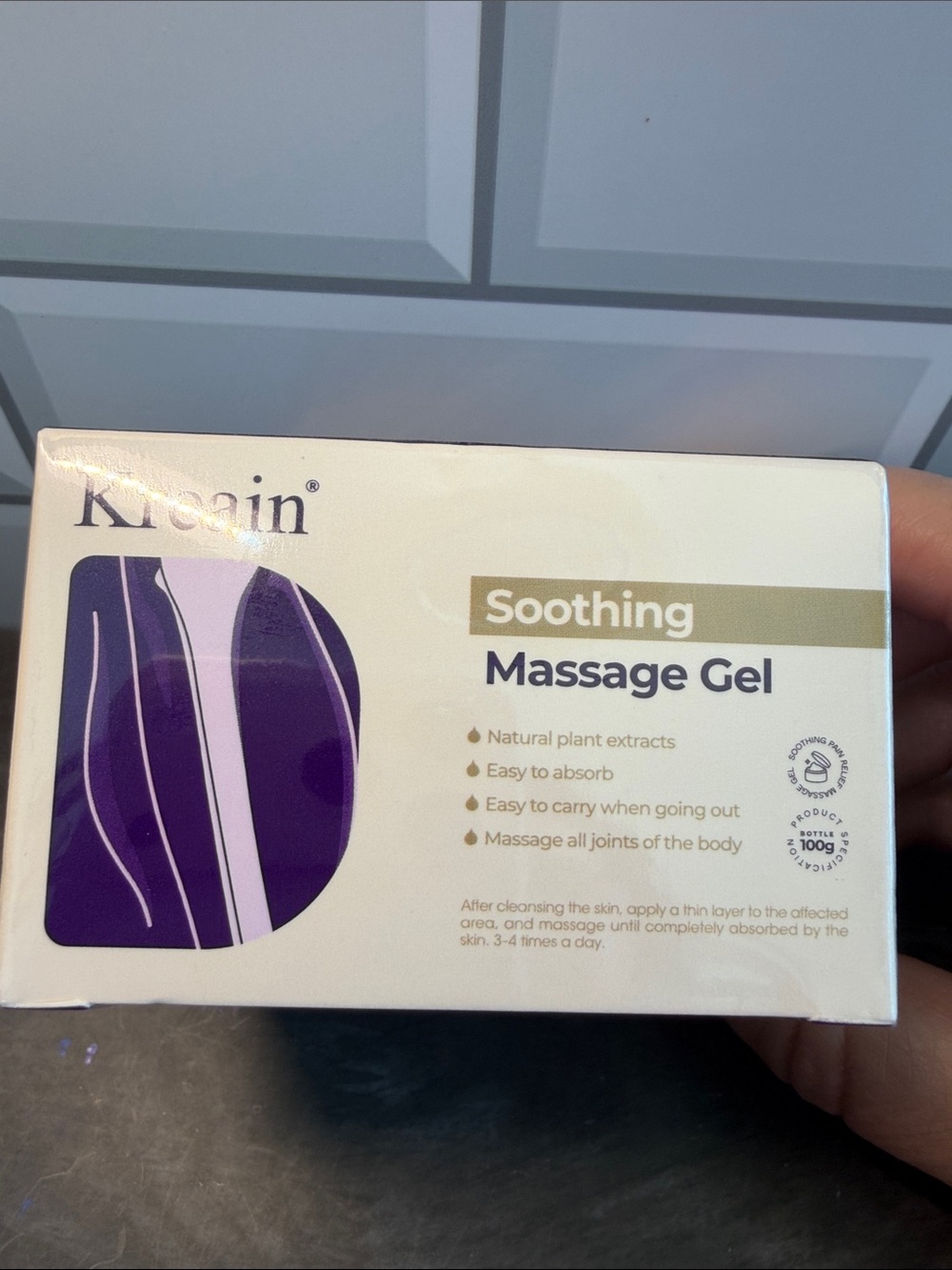 Soothing Massage Gel – Purple Skin Massage Gel